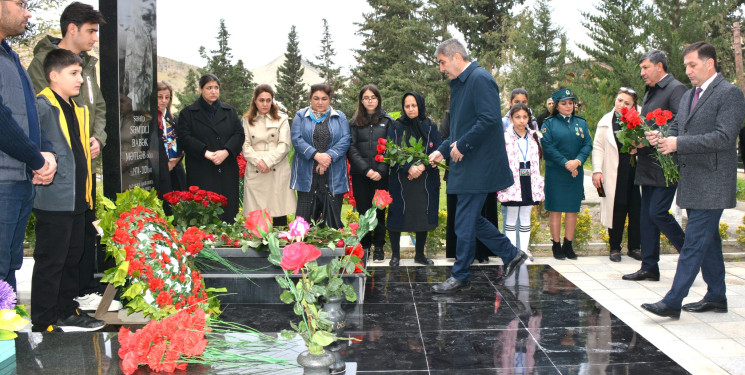 Göyçayda şəhid polkovnik Babək Səmidlinin üçüncü ildönümü qeyd olundu